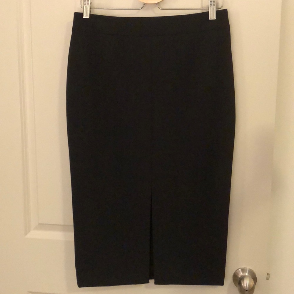Ann Taylor long pencil skirt with front slit